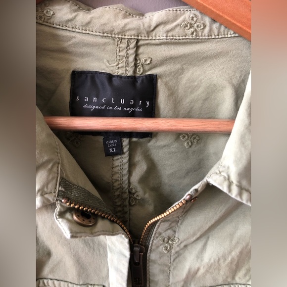 Sanctuary / Anthropologie Jacket with Ribbon and Eyelets Detail - Picture 5 of 5